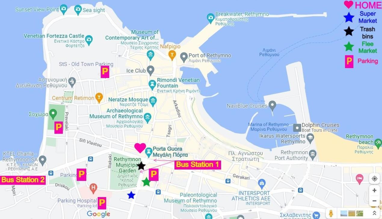 Thyme Brand New 1Bd Apart In The Heart Of Rethymno Εξωτερικό φωτογραφία